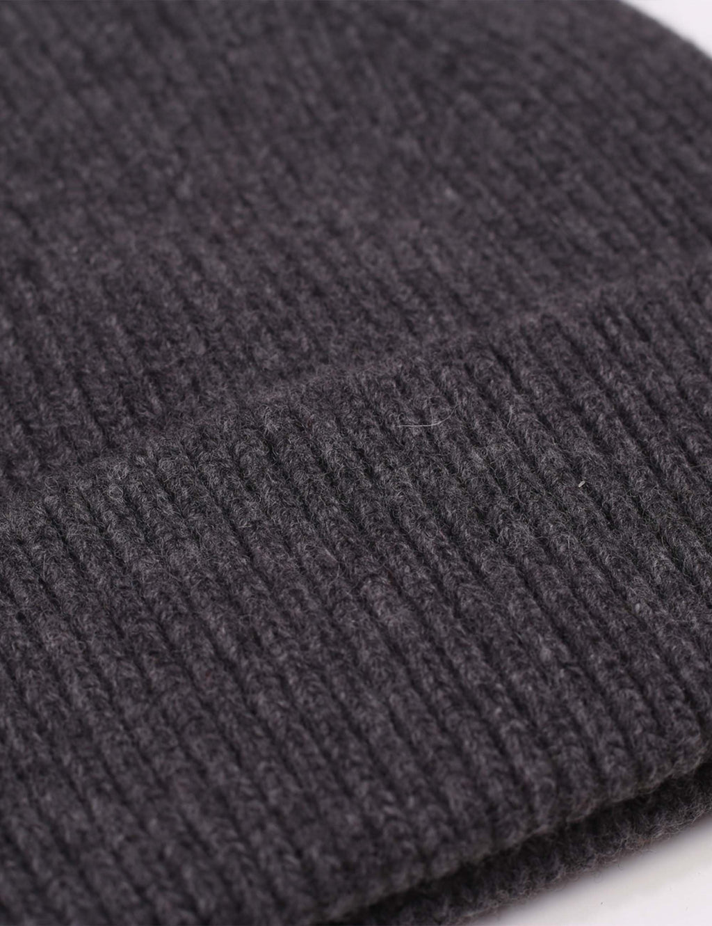 Merino Wool Beanie Hat - Lava Grey