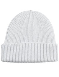 Merino Wool Beanie Hat - Limestone Grey
