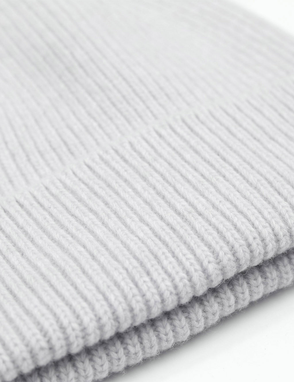 Merino Wool Beanie Hat - Limestone Grey