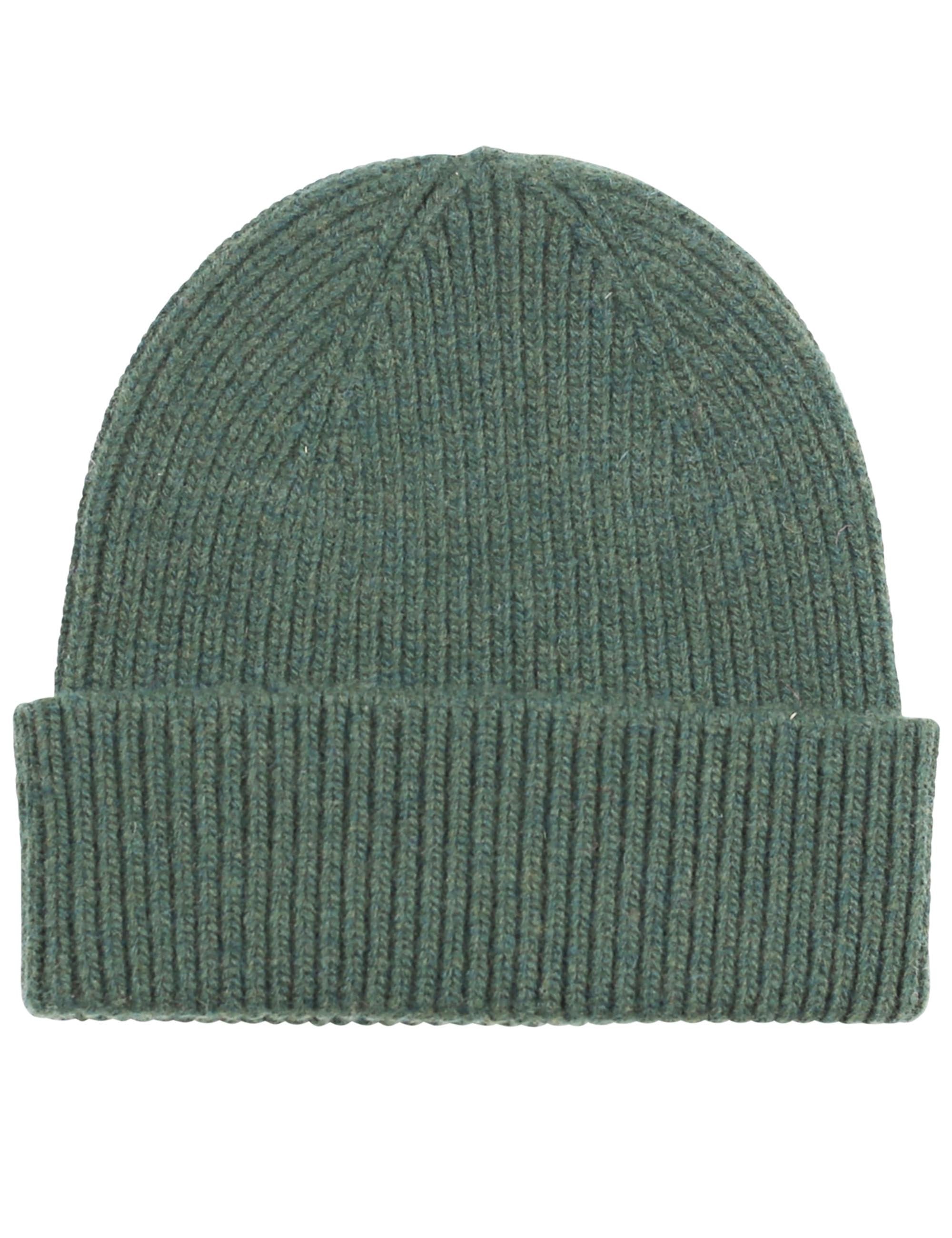 Merino Wool Beanie Hat - Emerald Green