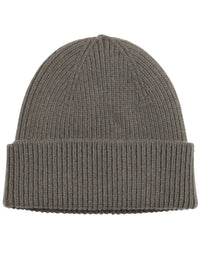 Merino Wool Beanie Hat - Dusty Olive