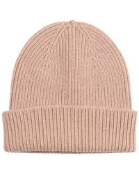 Merino Wool Beanie Hat - Desert Khaki