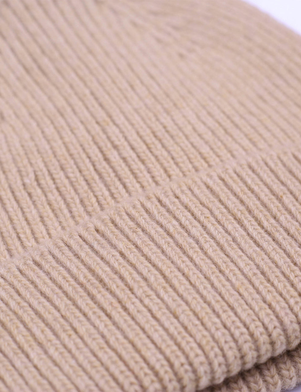 Merino Wool Beanie Hat - Desert Khaki