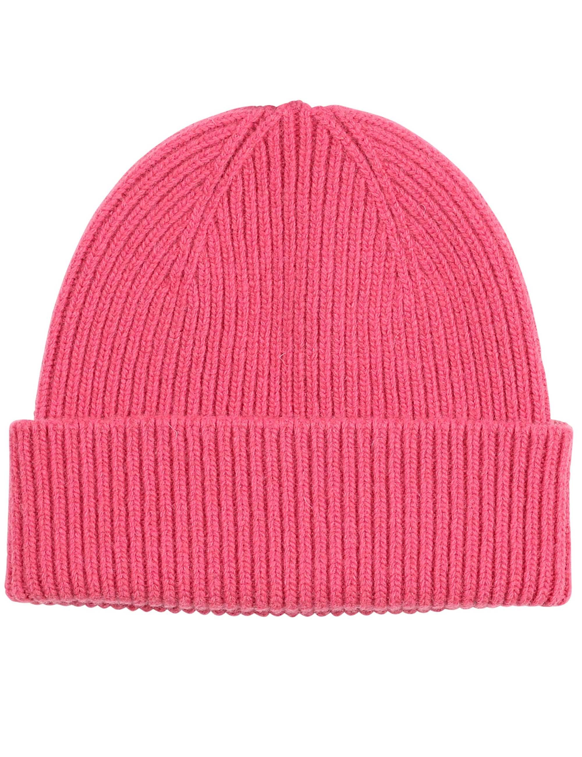 Merino Wool Beanie Hat - Bubblegum Pink