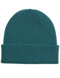 Merino Wool Beanie Hat - Ocean Green