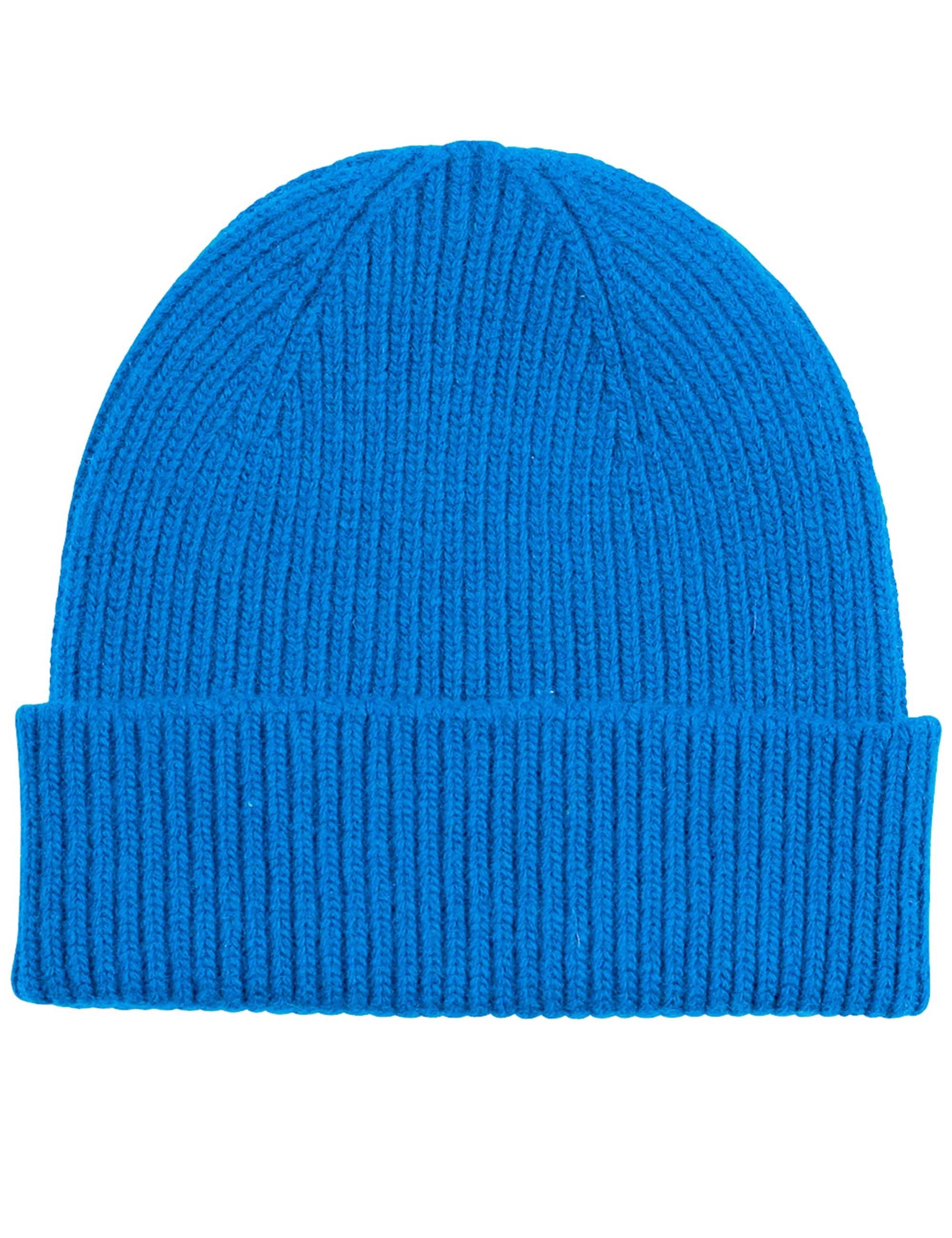Merino Wool Beanie Hat - Pacific Blue