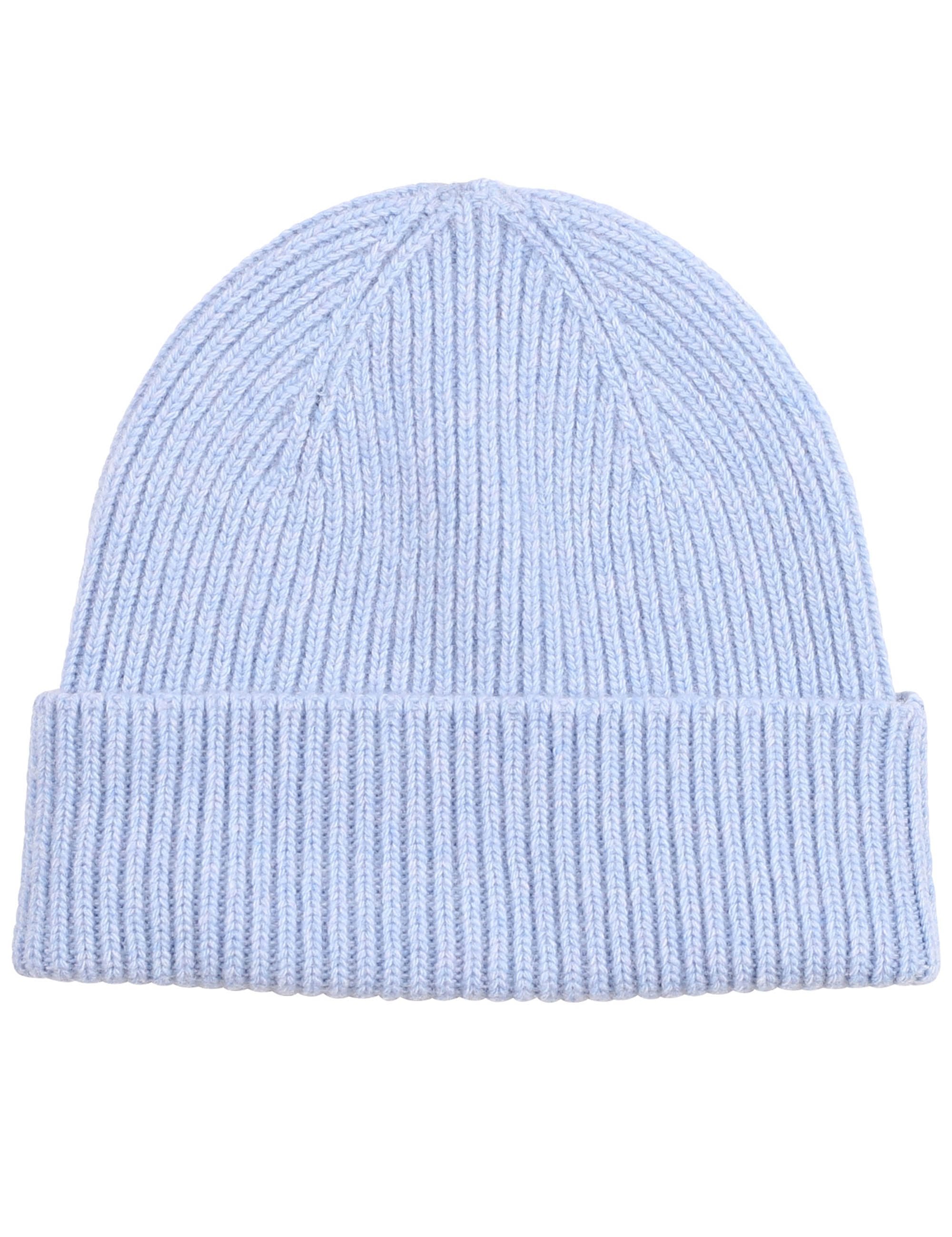 Merino Wool Beanie Hat - Polar Blue