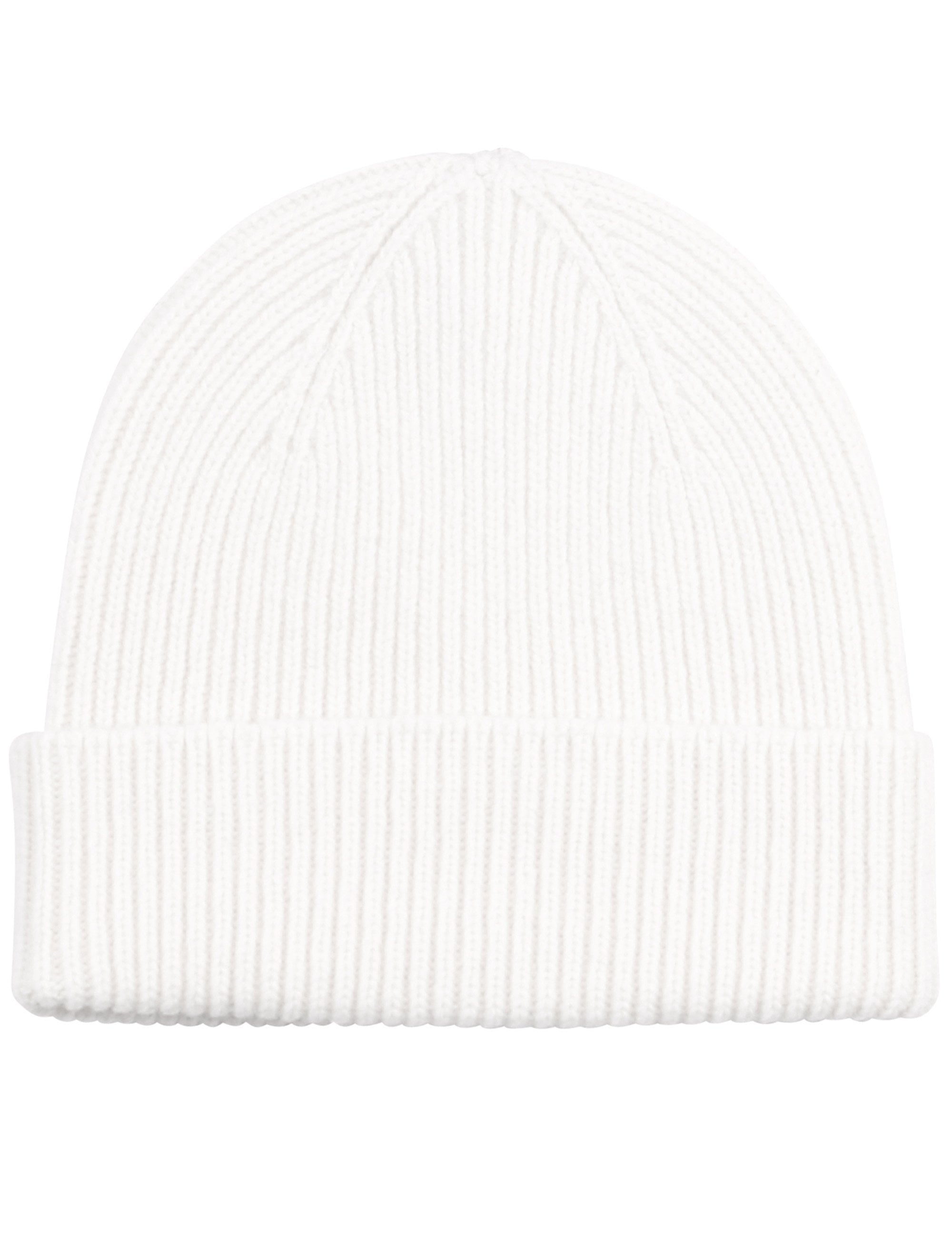 Merino Wool Beanie Hat - Optical White