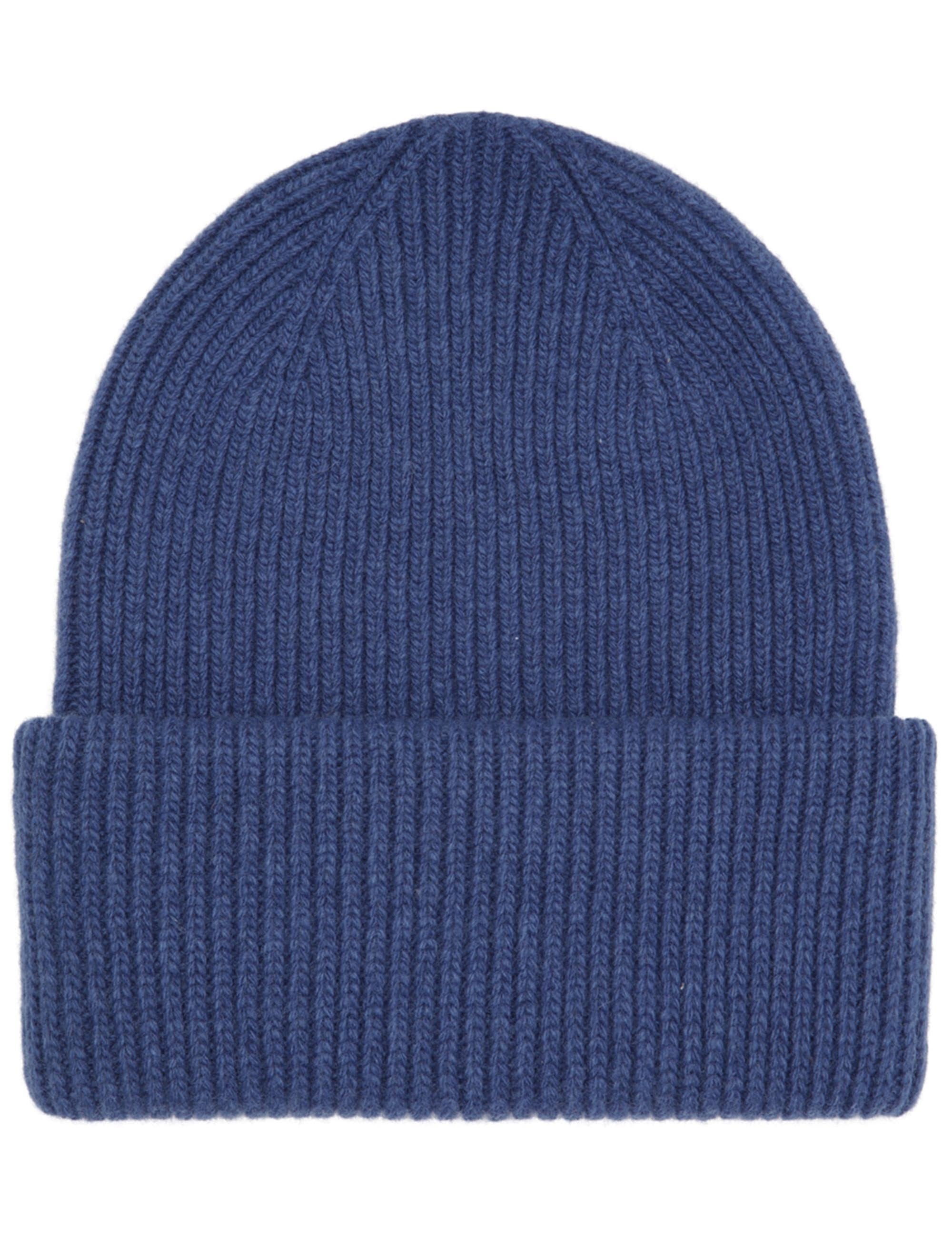 Merino Wool Chunky Beanie Hat - Royal Blue