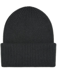 Merino Wool Chunky Beanie Hat - Hunter Green