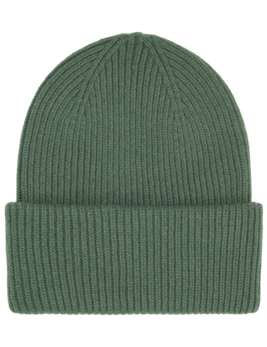 Merino Wool Chunky Beanie Hat - Emerald Green