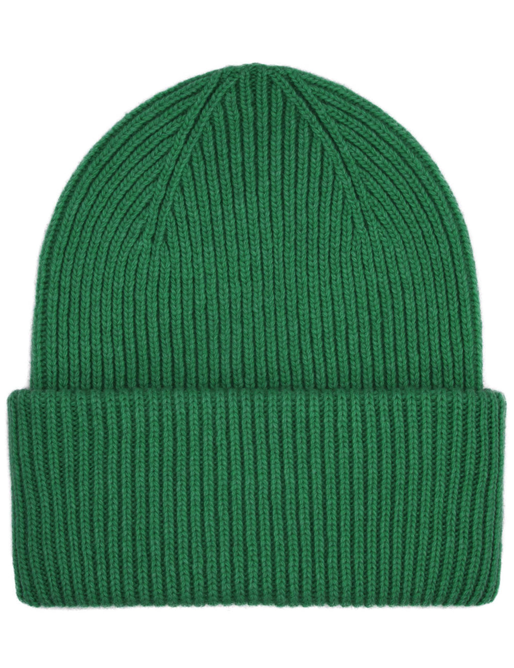 Merino Wool Chunky Beanie Hat - Kelly Green