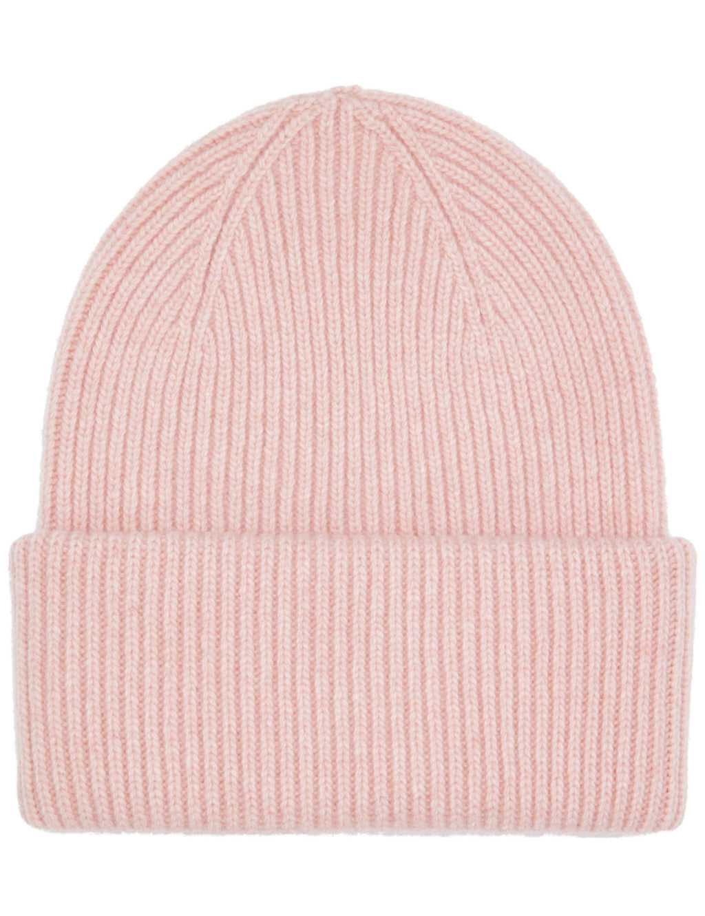 Merino Wool Chunky Beanie Hat - Faded Pink