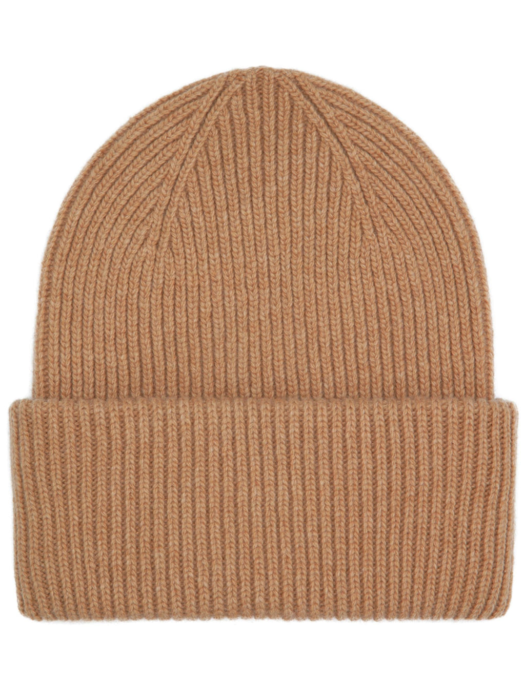 Merino Wool Chunky Beanie Hat - Sahara Camel