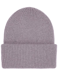 Merino Wool Chunky Beanie Hat - Purple Haze