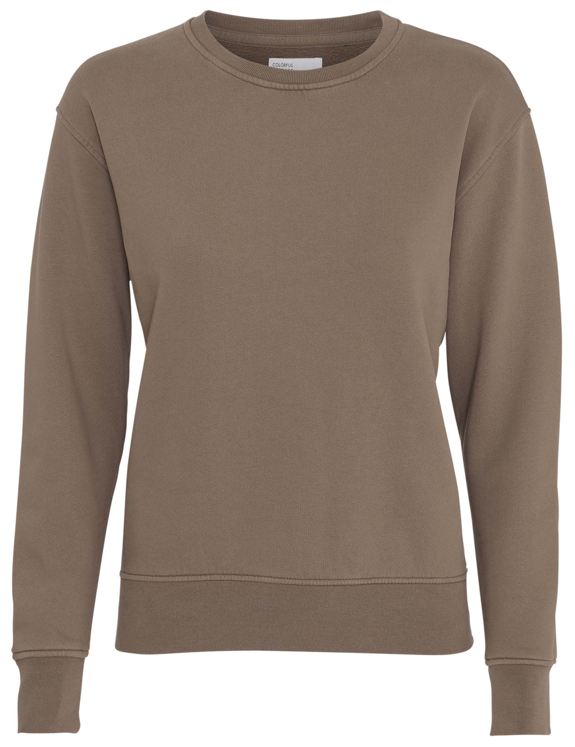 Women's Organic Crew Sweat - Warm Taupe