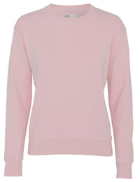Woman's Organic Crew Sweat - Faded Pink