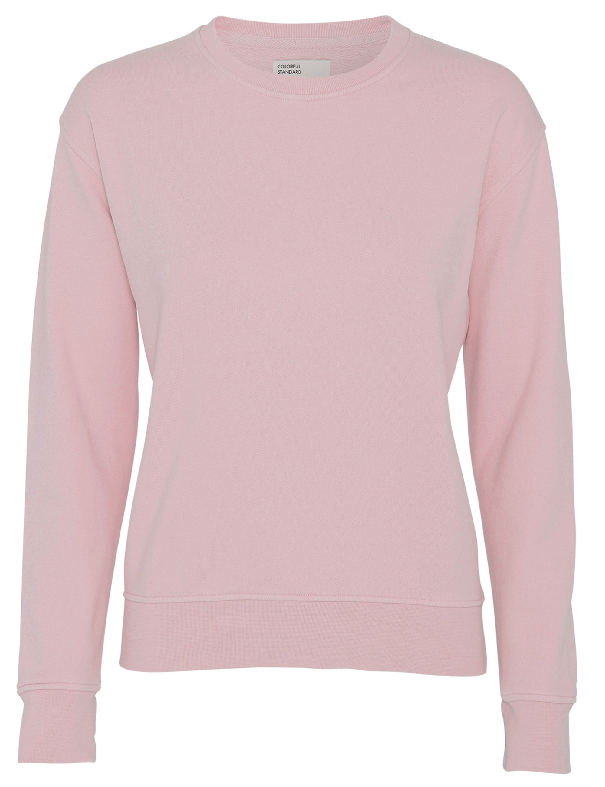 Woman's Organic Crew Sweat - Faded Pink