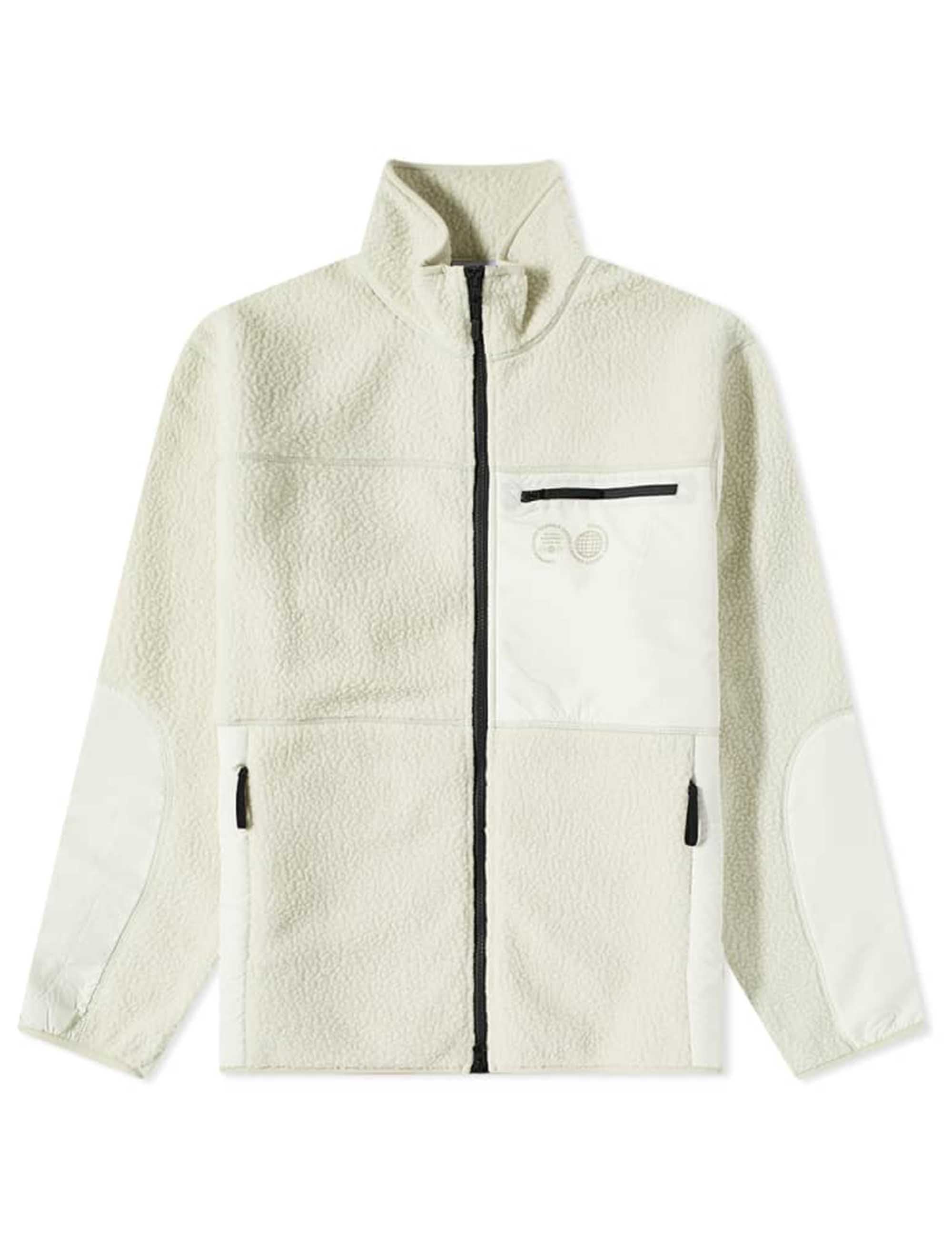 Borg Zip Fleece - Celadon Tint