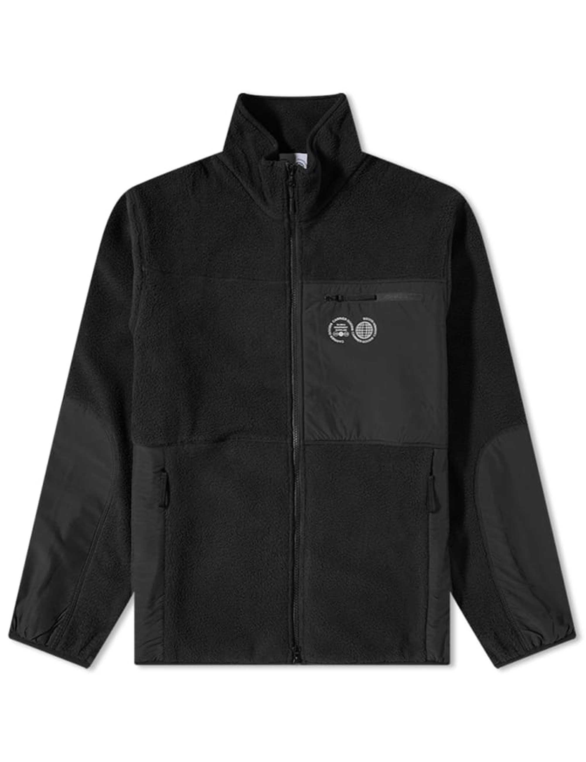 Borg Zip Fleece - Black