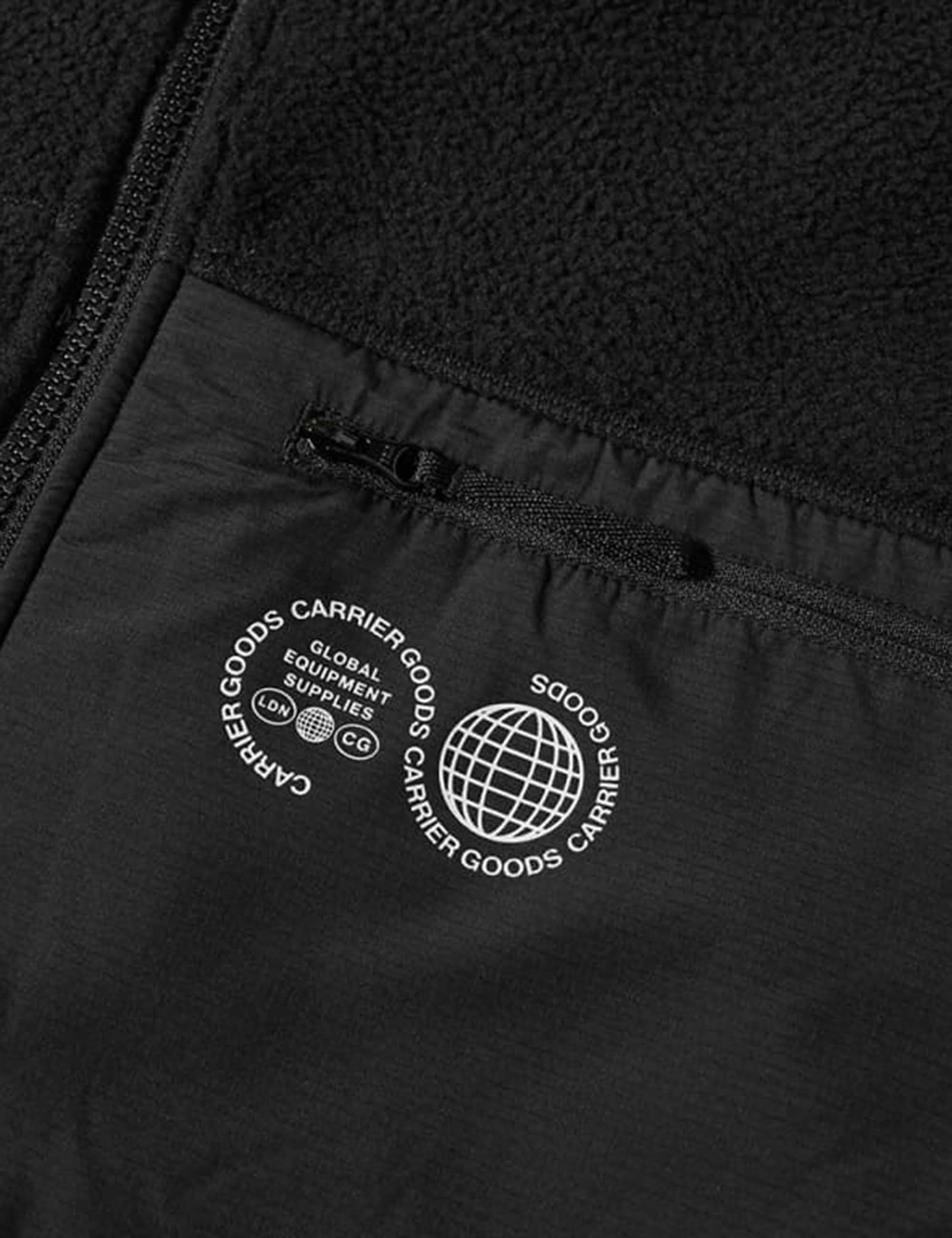 Borg Zip Fleece - Black