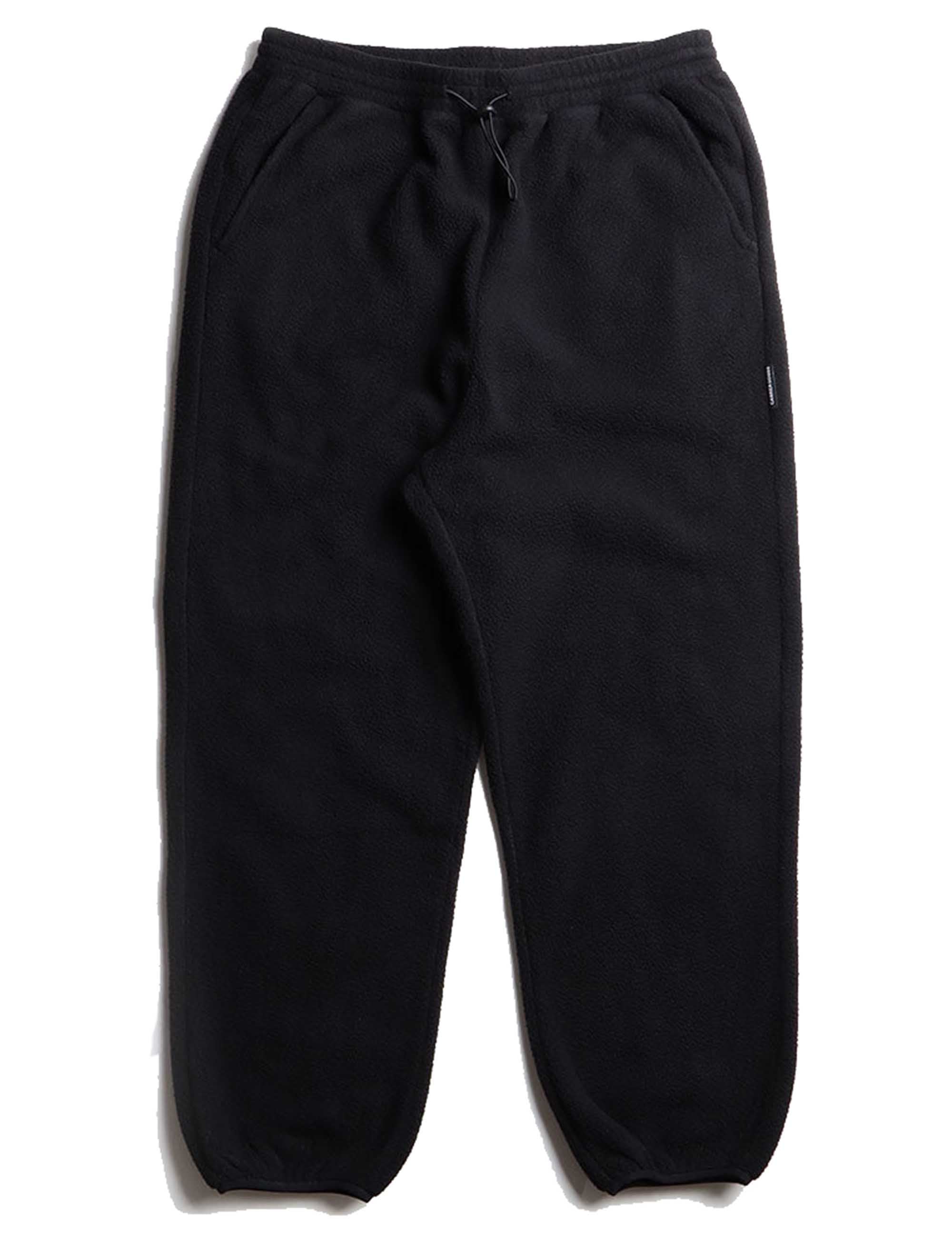 Borg Loose Joggers - Black
