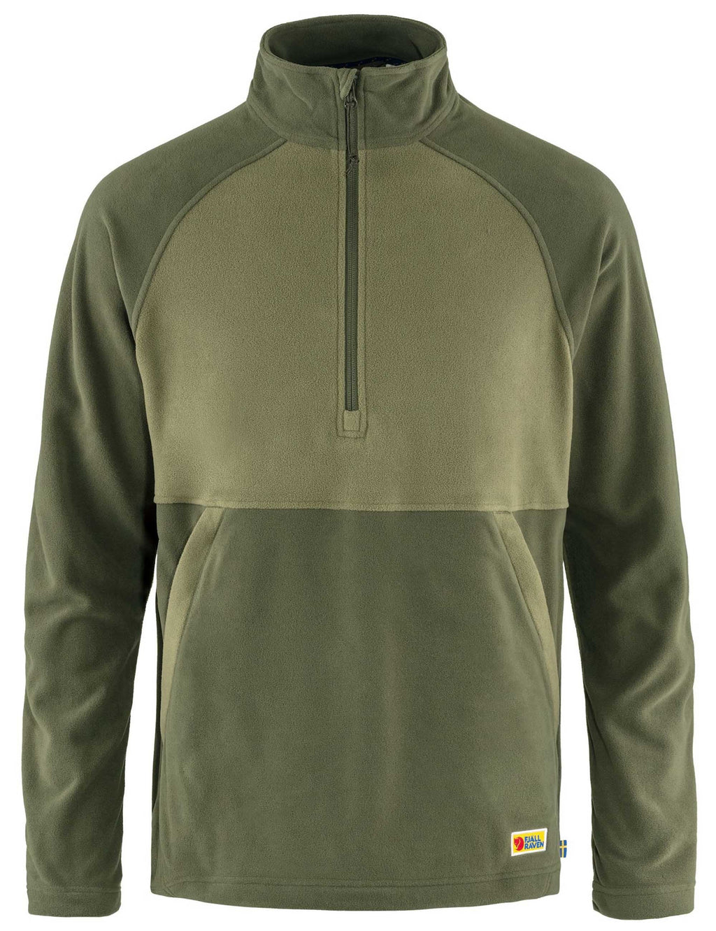 Vardag Lite Half Zip Fleece - Laurel Green-Light Olive