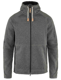 Ovik Fleece Zip Hooded Jacket - Dark Grey