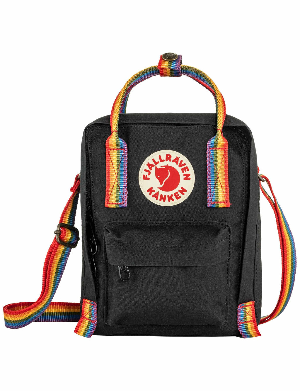 Kanken Sling Rainbow 2.5L Bag - Black-Rainbow Pattern