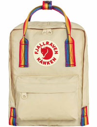 Kanken Rainbow Mini Backpack - Light Oak-Rainbow Pattern