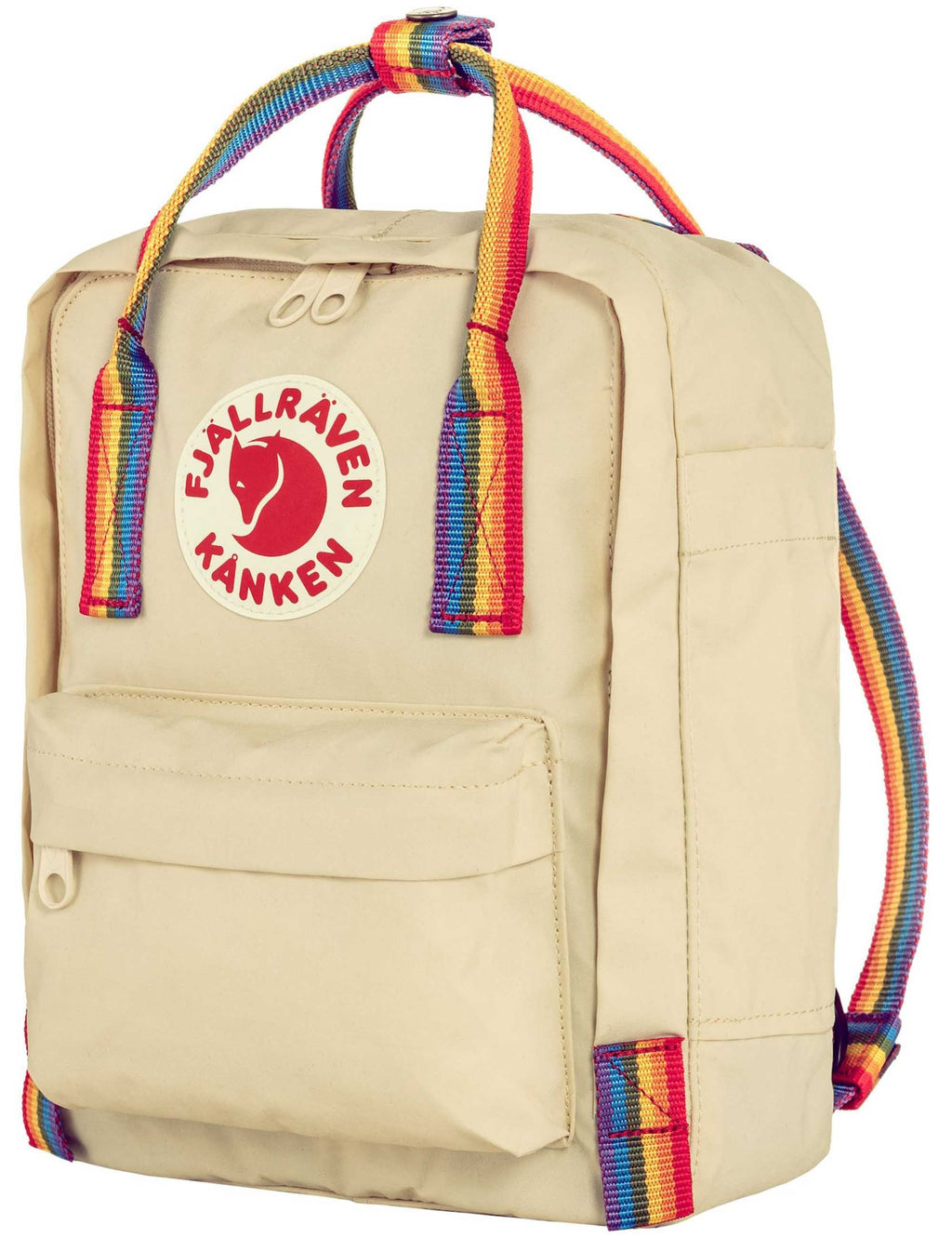 Kanken Mini Rainbow Backpack - Light Oak-Rainbow Pattern