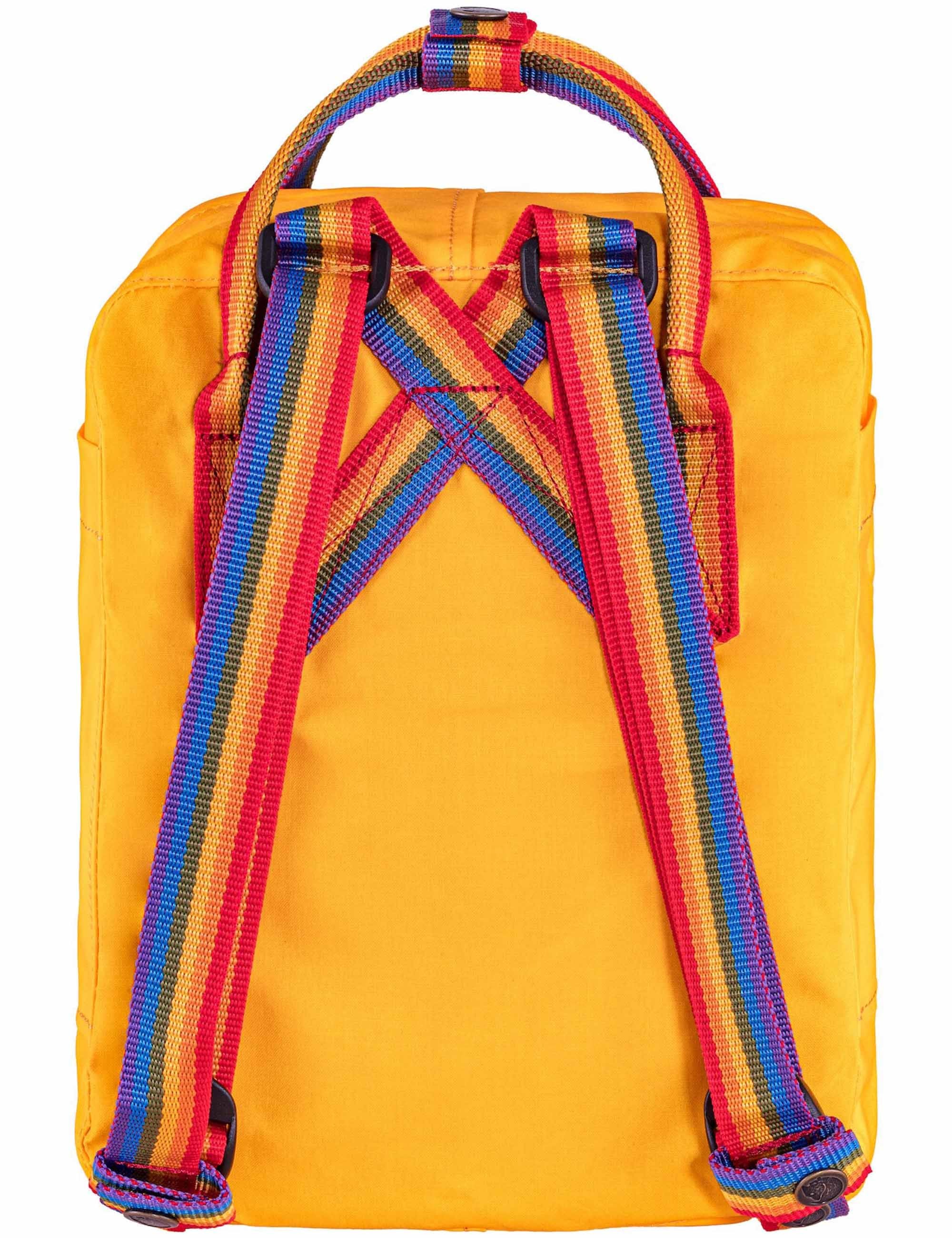 Kanken Mini Rainbow Backpack - Warm Yellow-Rainbow Pattern