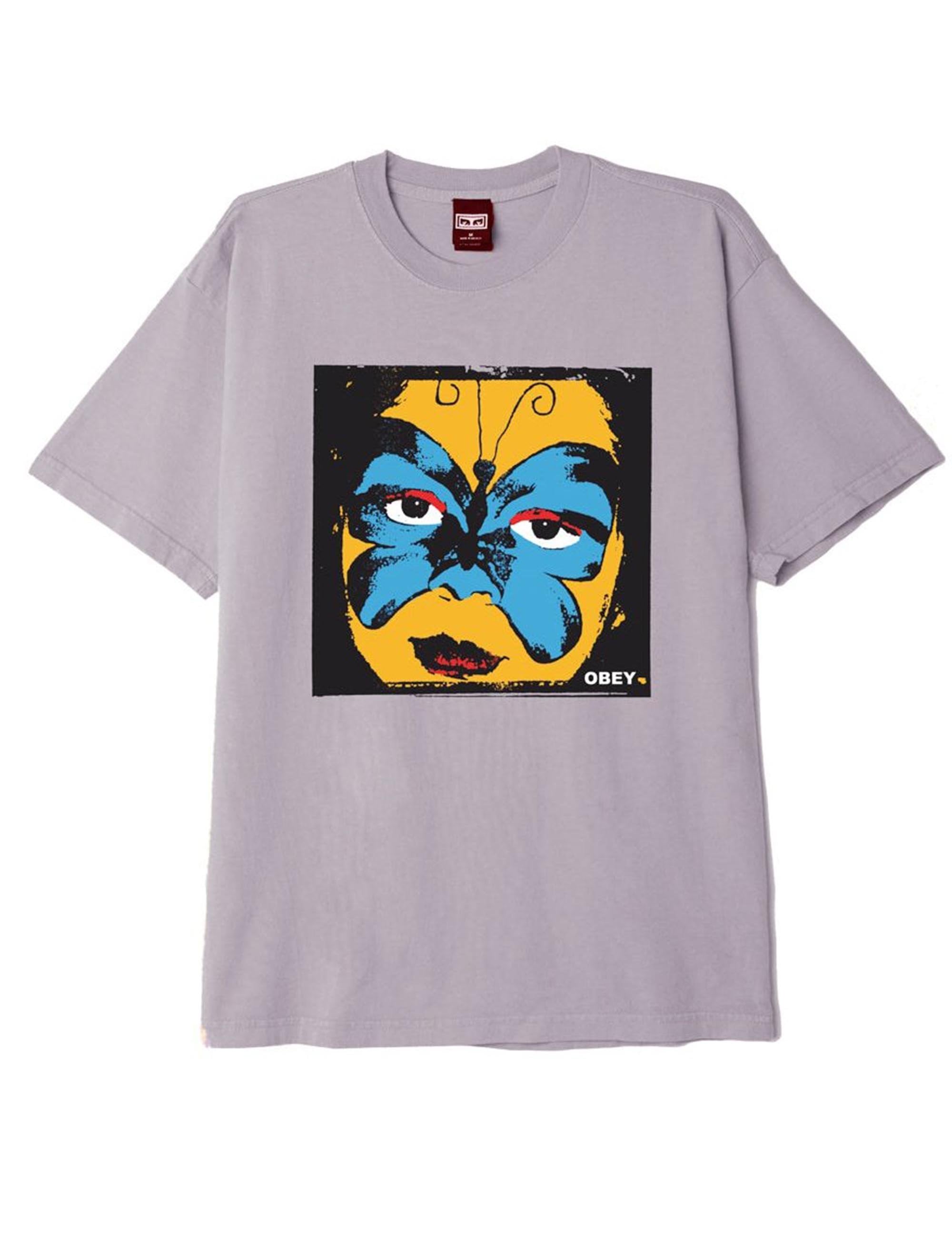 Butterfly Mask T-Shirt - Pigment Purple Paste