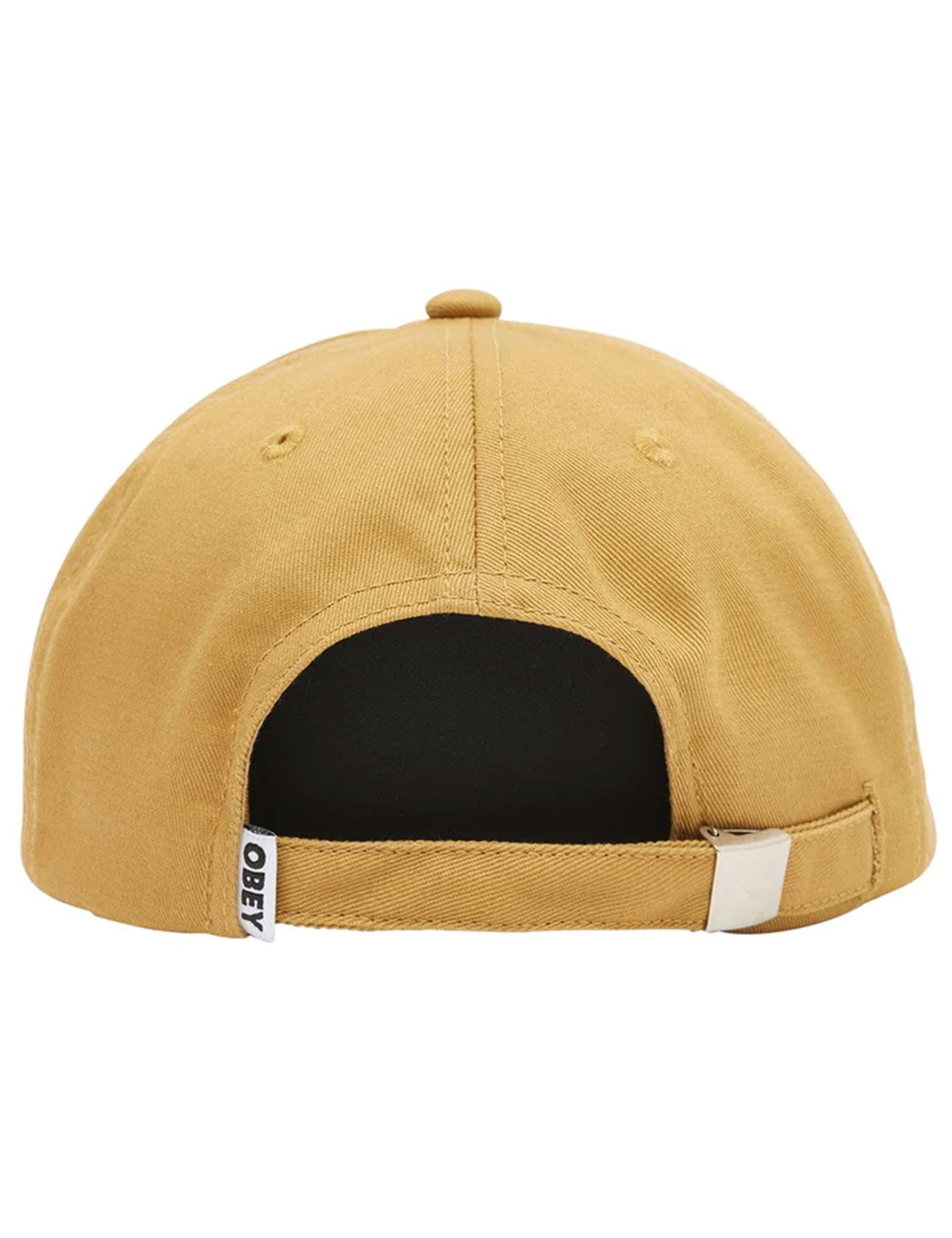 Bold Twill 6 Panel Strapback Hat - Brown Butter