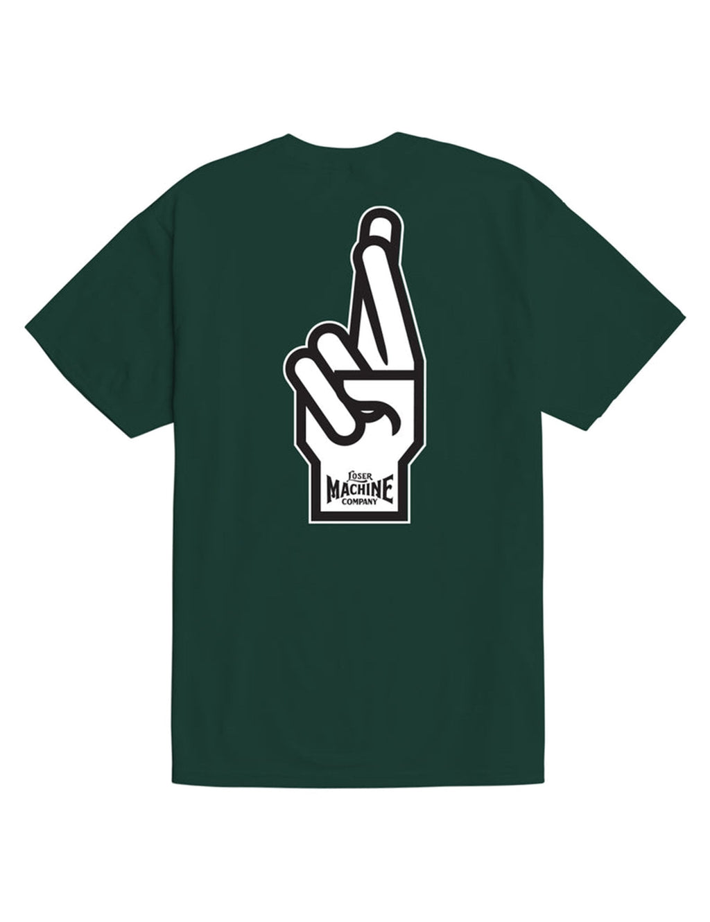 Good Luck Fingers T-Shirt - Forest