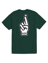 Good Luck Fingers T-Shirt - Forest