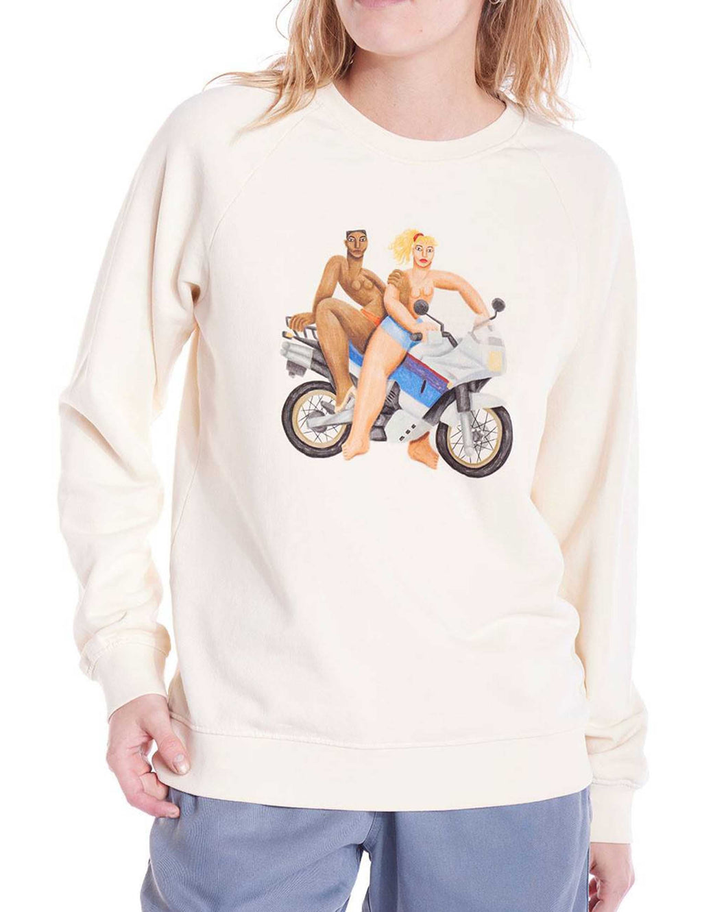 Free Wheels Sweatshirt - Ecru