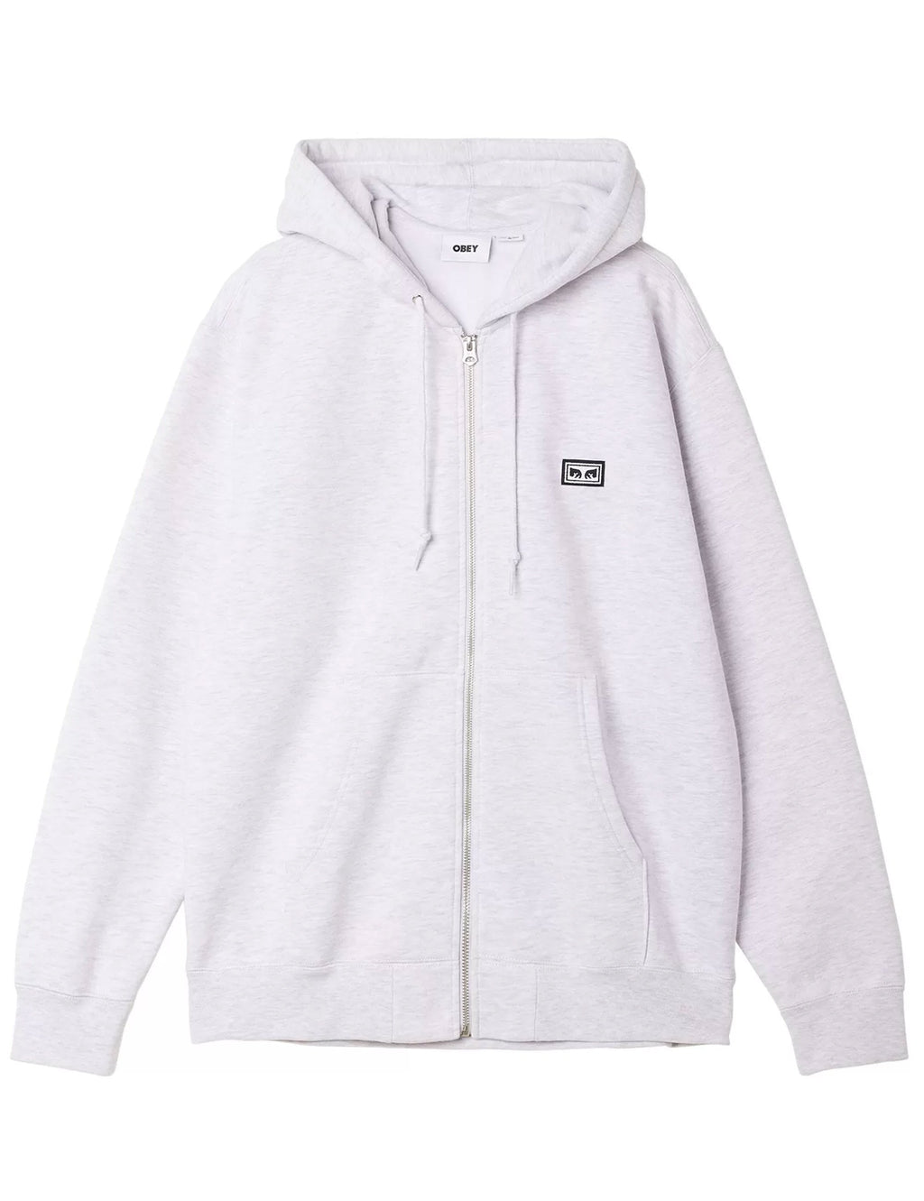 Established Works Eyes Zip Hooded Sweat - Ash Heather
