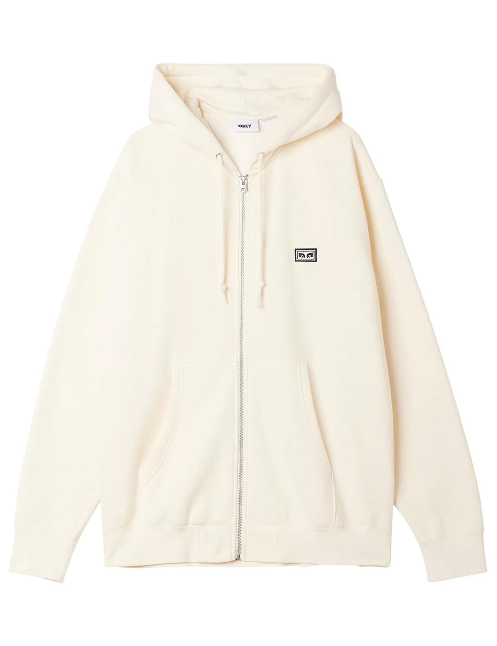 Established Works Eyes Zip Hooded Sweat - Unbleached