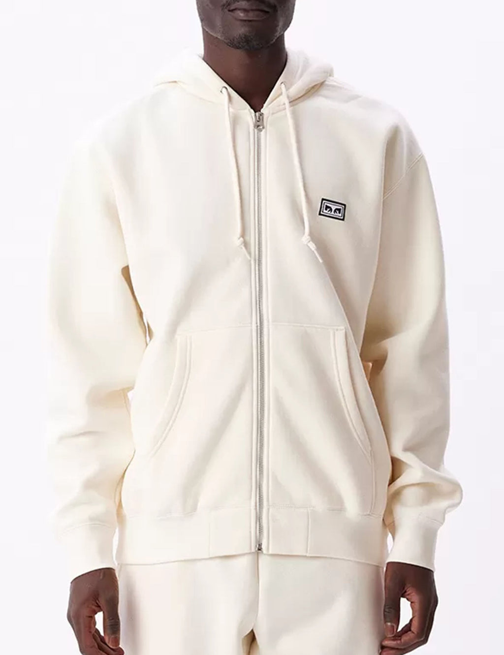 Established Works Eyes Zip Hooded Sweat - Unbleached