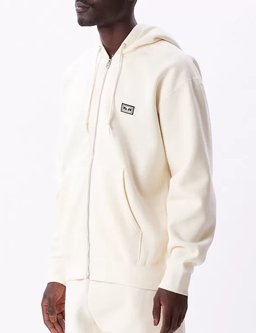 Established Works Eyes Zip Hooded Sweat - Unbleached