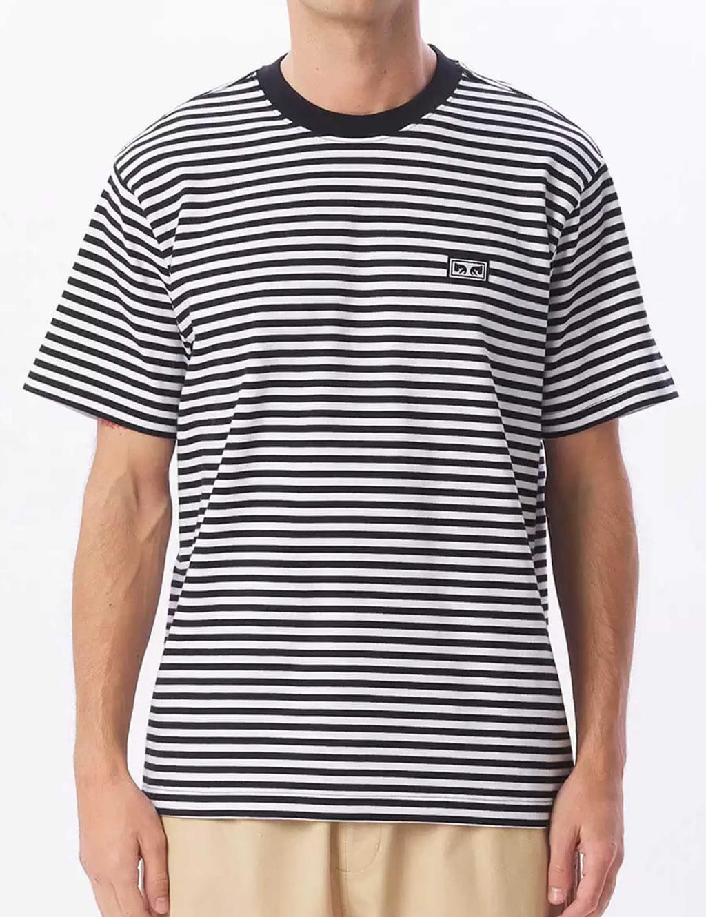Established Works Eyes Stripe T-Shirt - Black/Multi