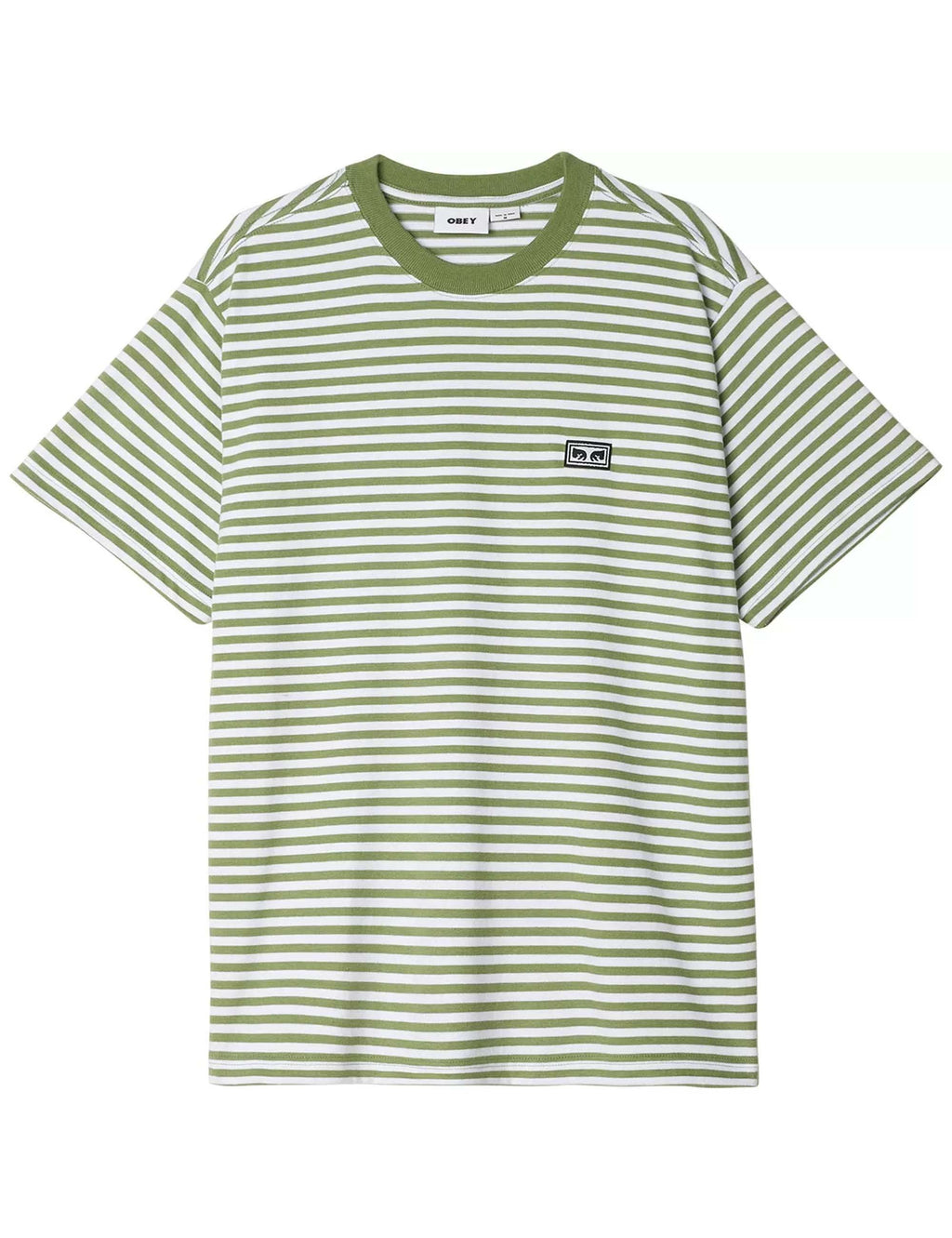 Established Works Eyes Stripe T-Shirt - Jade/Multi
