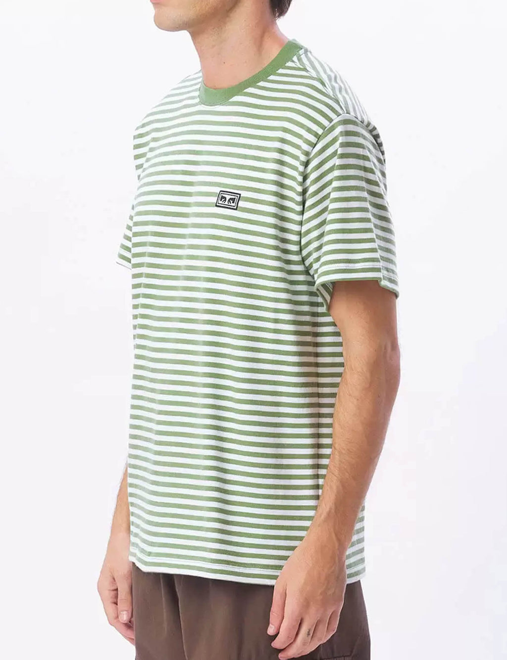 Established Works Eyes Stripe T-Shirt - Jade/Multi