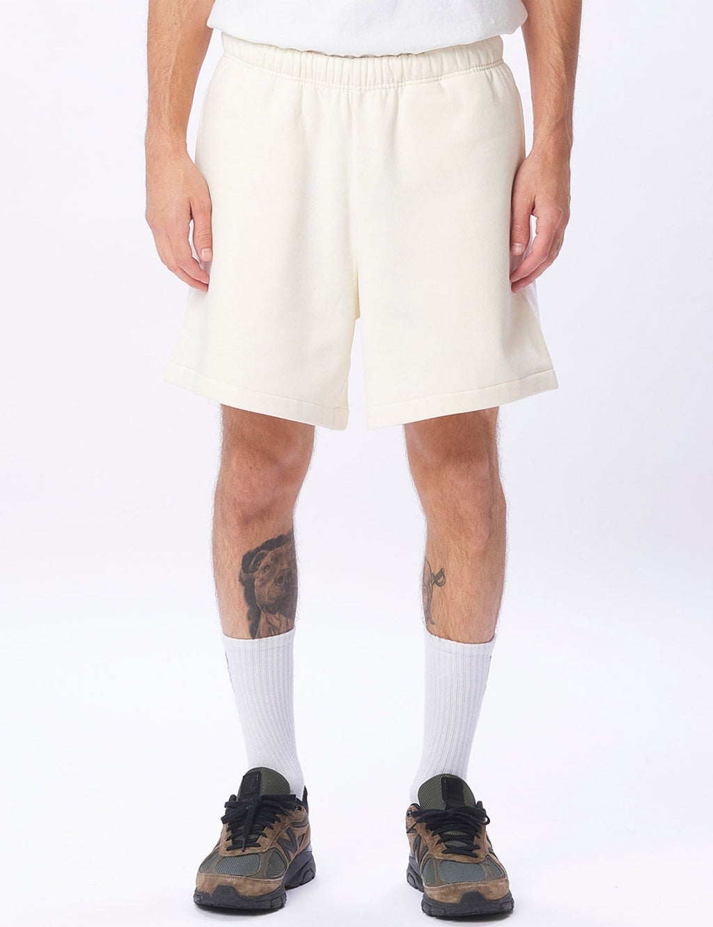 Established Works Eyes Sweat Shorts - Unbleached