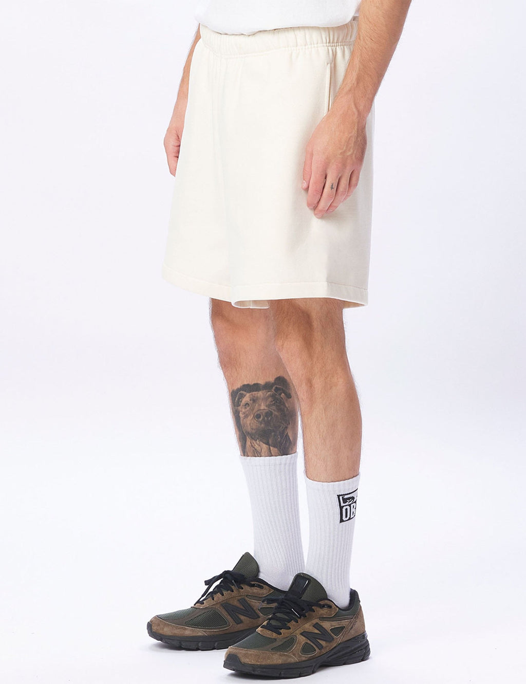 Established Works Eyes Sweat Shorts - Unbleached