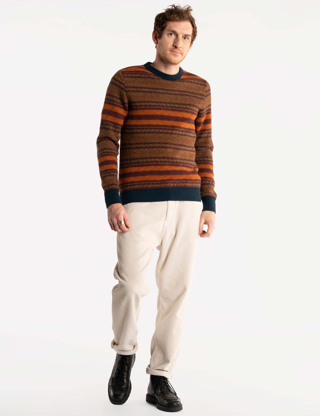 Shift Knit Sweater - Brick