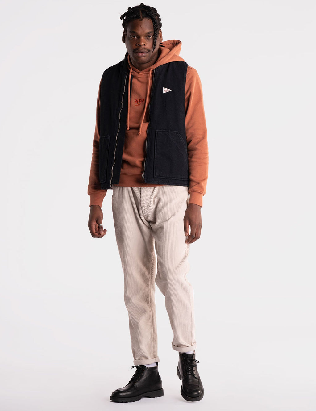 Niro Denim Vest - Black Denim