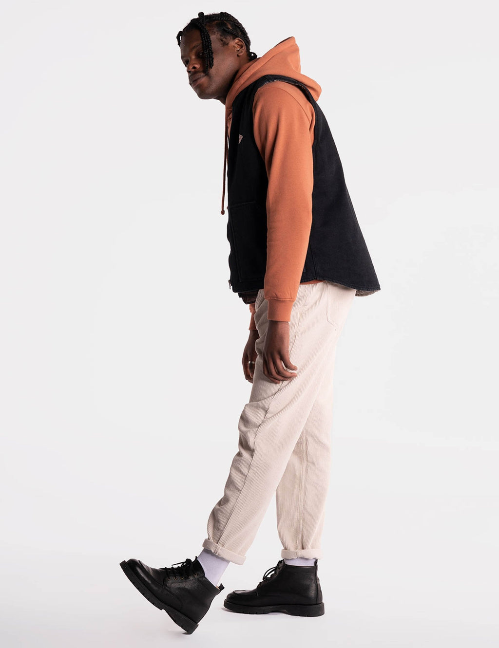Niro Denim Vest - Black Denim