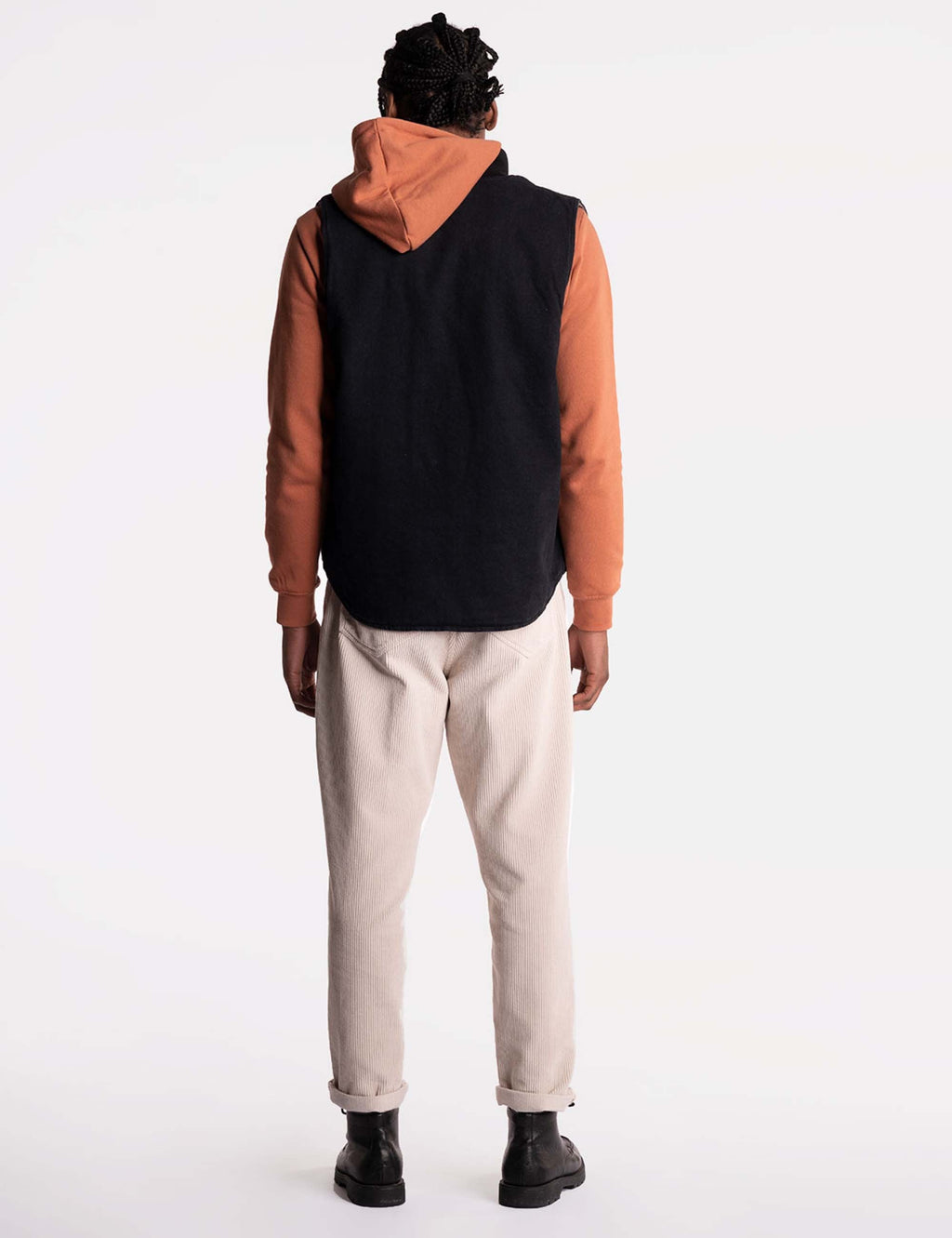 Niro Denim Vest - Black Denim
